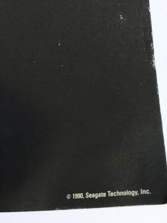 Seagate Technology Poster 1990 Fine Art of Disc Drives Vintage Tech Graphic - Picture 11 of 15
